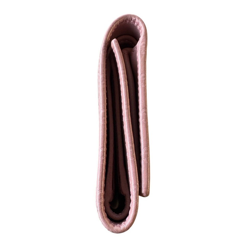 Gucci Pink GG Guccissima Leather Tri Fold Wallet Certificate of Authenticity - Picture 6 of 14